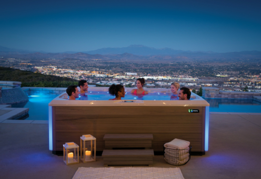 HotSpring-Limelight-2020-Prism-AlpineWhite-Coastal Gray-Lifestyle-Group-Night-01